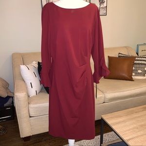 Karl Lagerfeld Ruffled Long-sleeve Dress